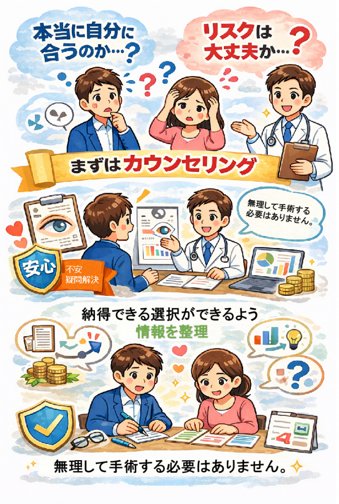 迷っている方は、まずカウンセリングから